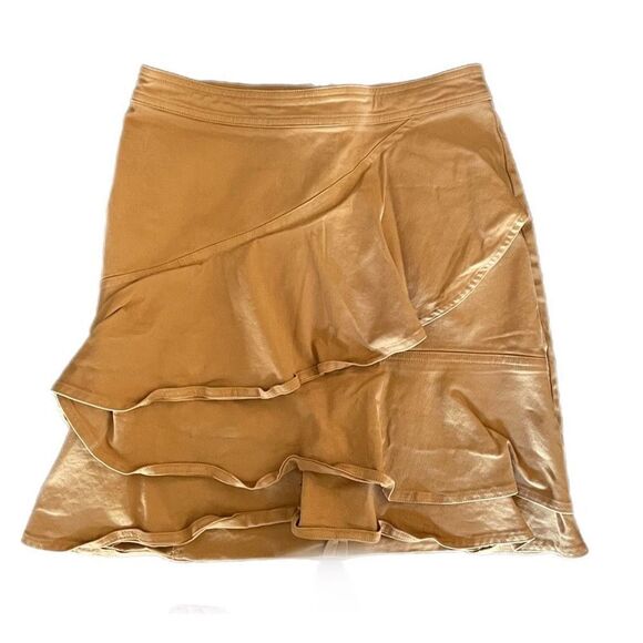 Sunday Best Ruffled A-Line Whitney Mini Skirt - Picture 3 of 6